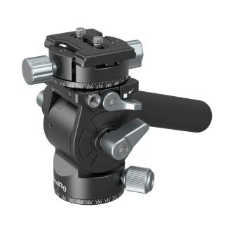 SmallRig Lightweight Fluid Video Head tripod head Black Aluminium 1/4"