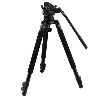 Ikan International EG03TT 2 Stage Aluminum Video Tripod Kit w/ 75mm Bowl & 13lbs Payload (E-Image)