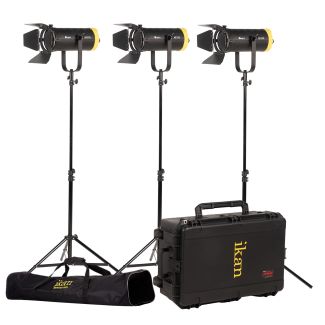 Ikan International HF150-3PT-KIT Kit with 3 x Helia 4" Fresnel with Hard Case