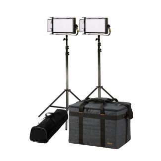 Ikan International LBX5-2PT-KIT Kit with 2 x Lyra DMX Bi-Color Half x 1 LED Soft Lights
