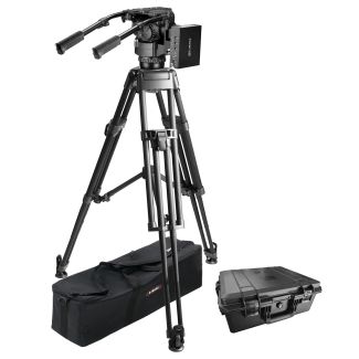 Ikan International EG25XR-PRO XR Virtual Production Tripod Kit w/ Carbon Fiber Tripod & GH25XR-PRO Encoded Head 61.7 lbs Payload (E-Image)