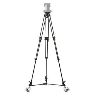 Ikan International GA752SD-PTZ Aluminum Tripod, Dolly, 75mm Flat Base, & Quick Release Plate for PTZ Cameras