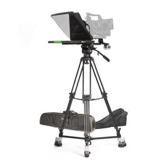 Ikan International PT4500S-TRIPOD-V2 15" 3G-SDI Teleprompter w/ Tally, Tripod & Dolly Turnkey