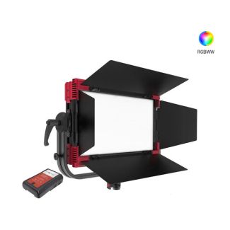 Rayzr MC100 Multi Color RGBWW Soft LED Panel light + NVM-95 95Wh V-Mount Battery
