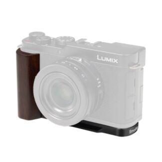 SmallRig piastra a L con impugnatura in legno per Panasonic LUMIX L10, nera