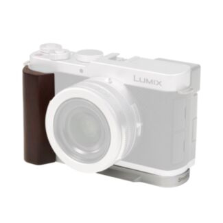 SmallRig piastra a L con impugnatura in legno per Panasonic LUMIX L10, argento