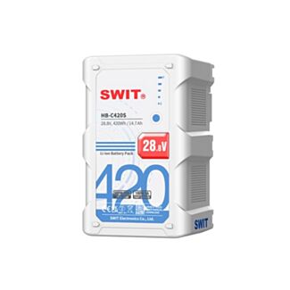 Swit HB-C420S – batteria V-Mount 420 Wh ad alto carico 500 W, bianca