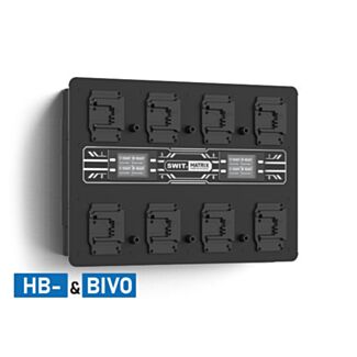 Swit MATRIX-B8 – caricabatterie a parete 8 canali per batterie B-Mount 14/28 V