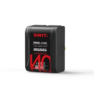 Swit MINO-A140 – batteria tascabile Gold Mount 140 Wh con USB-A, USB-C e D-Tap