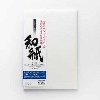 Awagami Mitsumata White Double Layered gr95 A3+x10