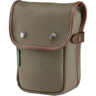 Billingham Delta Pocket FibreNyte Sage Green/Chocolate Leather Edges