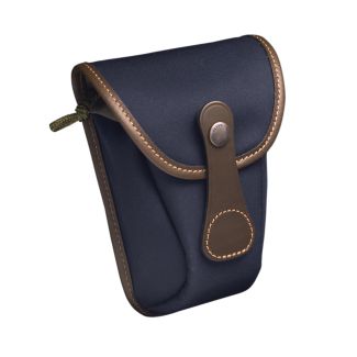 Billingham Pocket AVEA07 Navy Blue Canvas/Chocolate Leather Edges + Brass Finishes