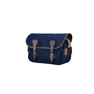Billingham Borsa S3 Tela Navy/Bordi Cuoio cioccolato
