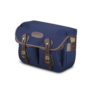 Billingham Borsa Hadley Small Tela Navy/Bordi Cuoio cioccolato + finiture ottone