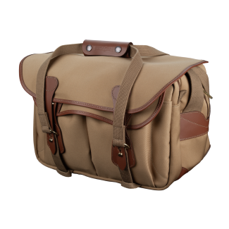Billingham Borsa 335 MKII Tela Khaki/Bordi Cuoio marrone chiaro