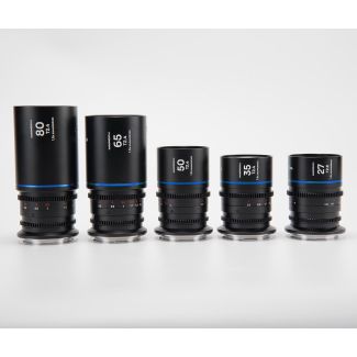 Laowa Venus Optics  S35 Prime Kit NanoMorph (27mm-35mm-50mm-65mm-80mm) Blue Fuji X Cine