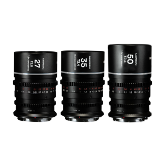Laowa Venus Optics  S35 Prime Kit NanoMorph (27mm-35mm-50mm) Silver Fuji X Cine