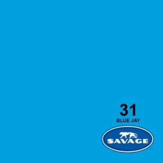 Savage Paper Backdrop 1.36x11m Blue Jay