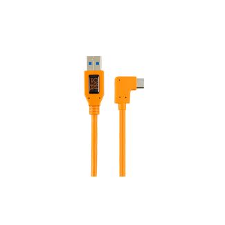 Tether Tools TetherPro da USB 3.0 a USB 3.0 Micro-B adattatore ad angolo retto 'Pigtail' cavo 50cm arancio