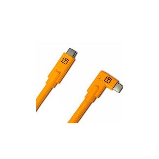 Tether Tools Pro USB-C to USB-C Angled Cable 4.6m - Orange