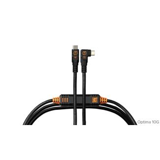 Tether Tools TetherPro Optima 10G USB-C Right Angle Cable 4.6m Black Non-Reflective