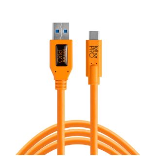 Tether Tools TetherPro USB 3.0 to USB-C cable 4.6m orange