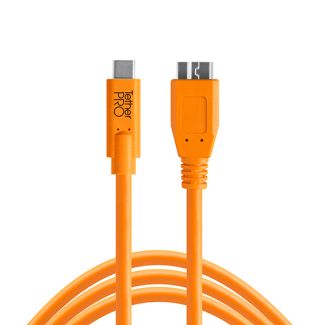 Tether Tools TetherPro USB-C to 3.0 Micro-B cable 4.6m orange