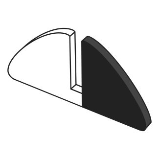 Trux Design 8 supporti per pannelli di polistirene colore b/n Sufficienti per 4 pannelli.