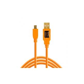 Tether Tools USB 2.0 Male/Mini-B 5 Pin Cable 30cm Orange