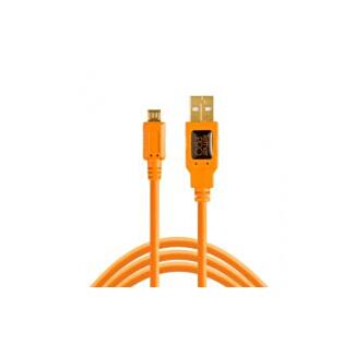 Tether Tools CU5430ORG cavo USB USB 2.0 4,6 m USB A Micro-USB B Arancione