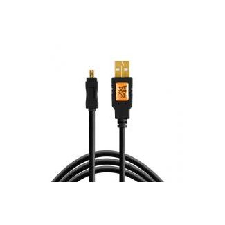 Tether Tools USB A/Mini-B cable 8 pin 30cm black