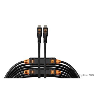 Tether Tools TetherPro Optima 10G USB-C Straight Cable 9.4m Black Non-Reflective