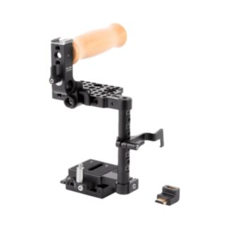 Wooden Camera 264000 – Unified cage for Blackmagic Pocket Cinema Camera 4K/6K, wood grip